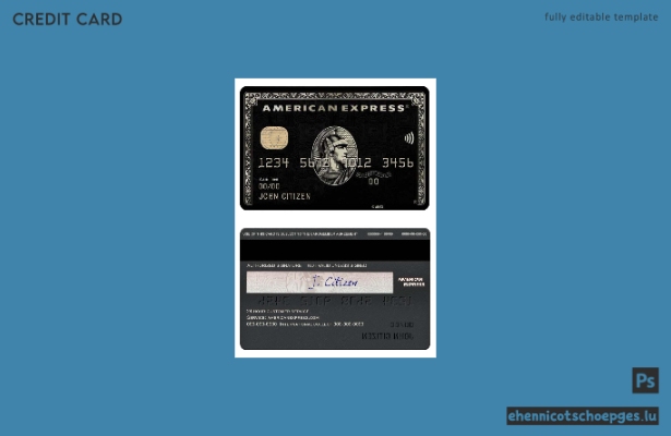 USA PNC Bank American Express Black Card – Beispielvorschau